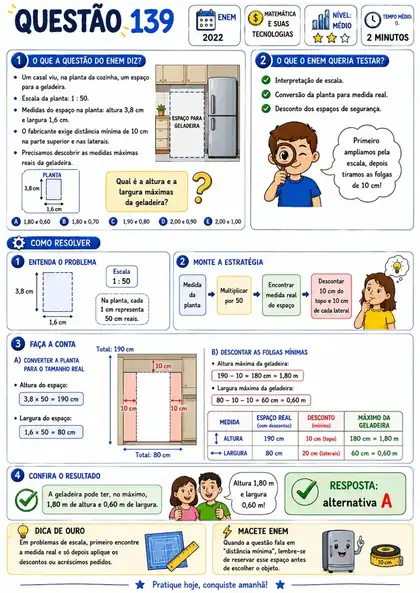 Questão 139 do ENEM resolvida passo a passo