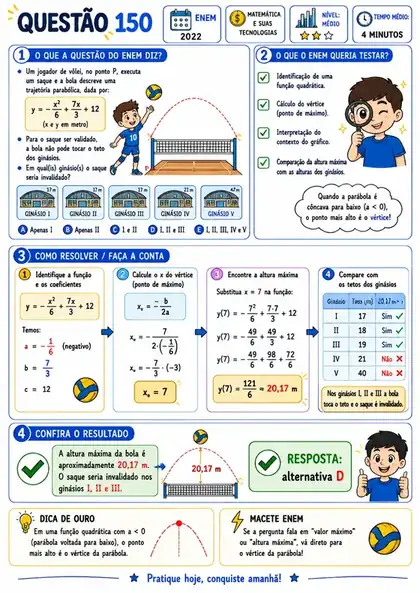 Questão 150 do ENEM resolvida passo a passo